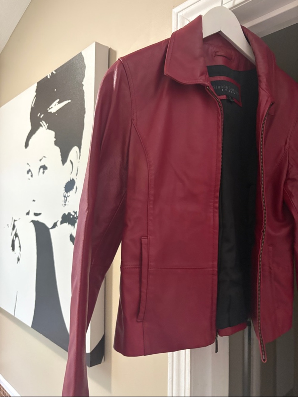 Women’s Red Leather Jacket